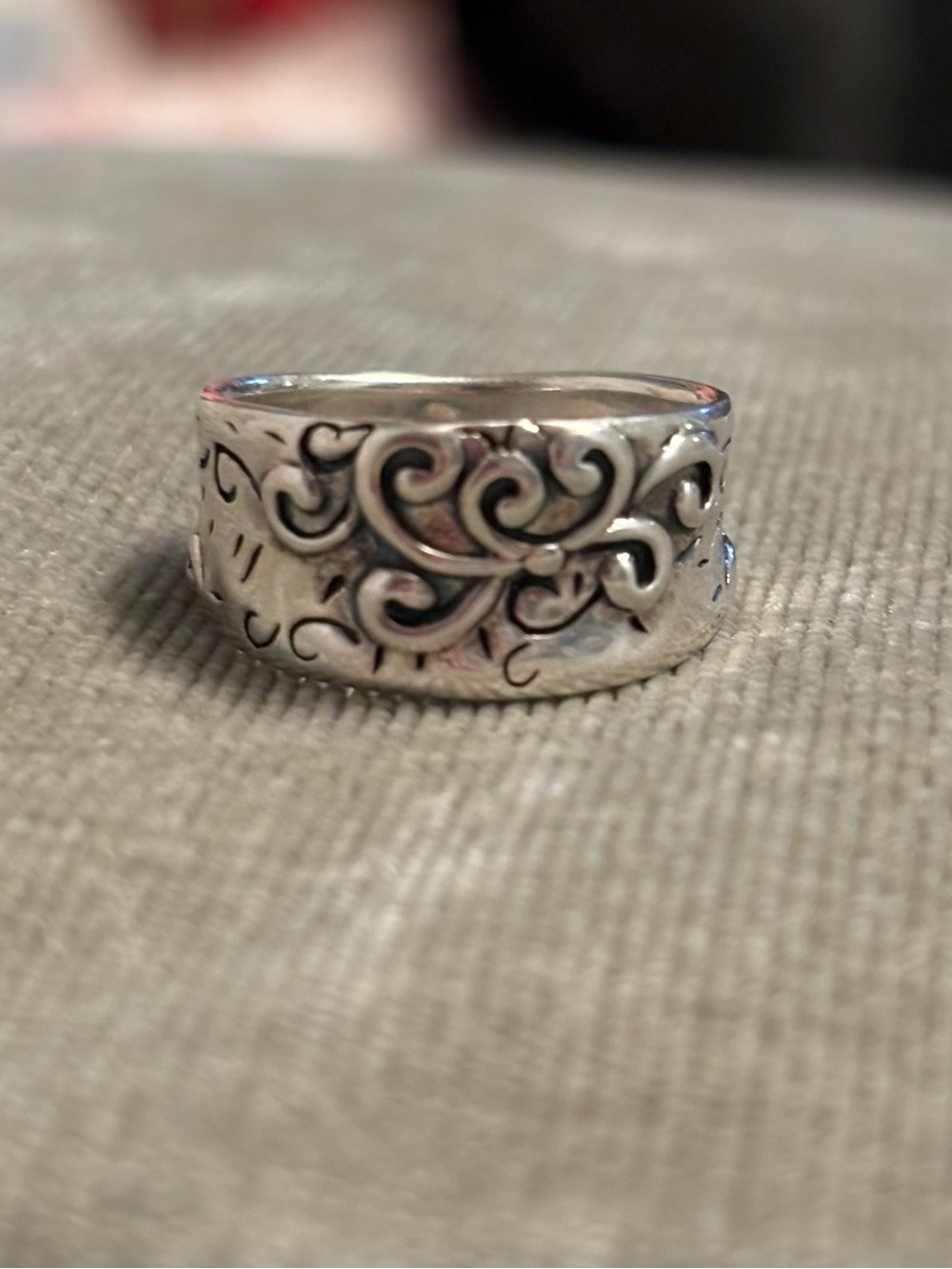 Silpada 925 Sterling Silver “Poseidon” Filigree Ring size 7